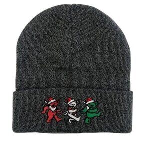 NWT Men's Grateful Dead Holiday Beanie - Charcoal Gray